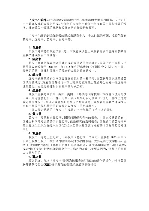 皮书系列