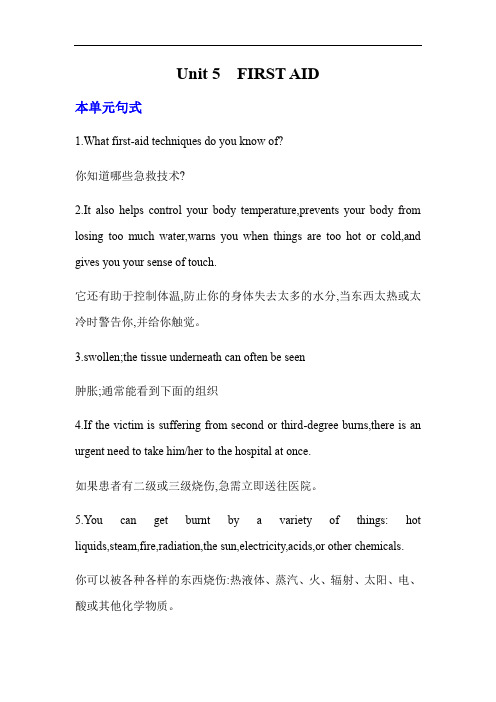 人教版选择性必修第二册unit5重点句式和语法精讲