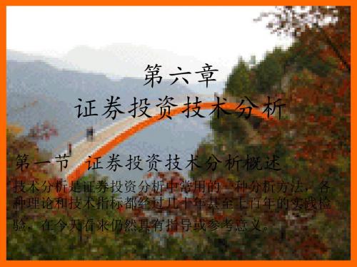 第六章 证券投资技术分析概要