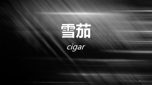 雪茄基础知识培训PPT课件