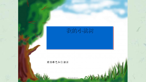 我的小桃树课件