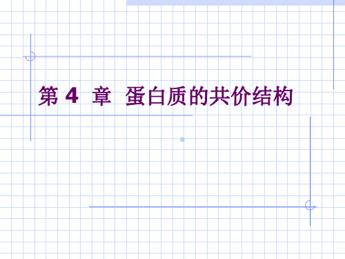 第4章蛋白质的共价结构2