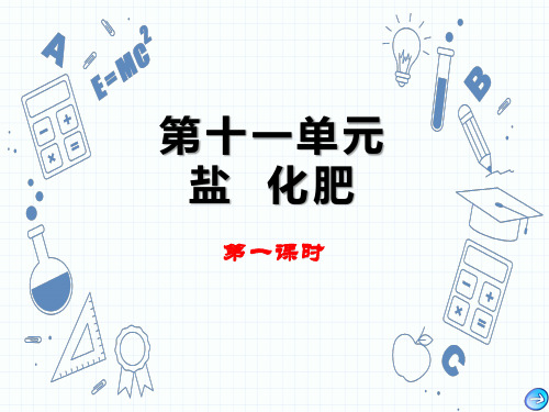 人教版九年级化学九年级下册 第十一单元 课题1 生活中常见的盐 (共28张PPT)