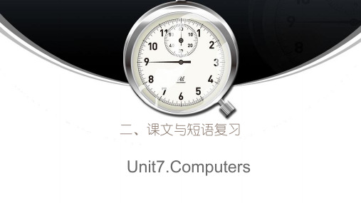 河南省对口升学英语一轮复习课件：中职英语上册(语文出版社)Unit8课文复习