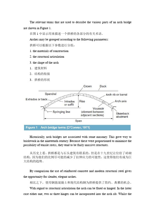土木工程专业英语lesson 19 arch bridge拱桥