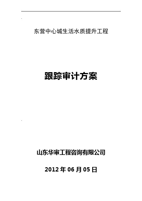 跟踪审计方案65084
