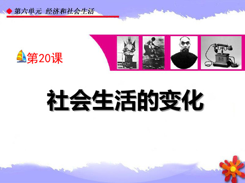 《社会生活的变化》经济和社会生活PPT课件2