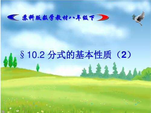 10.2《分式的基本性质》ppt课件2 八年级数学下册 苏科版