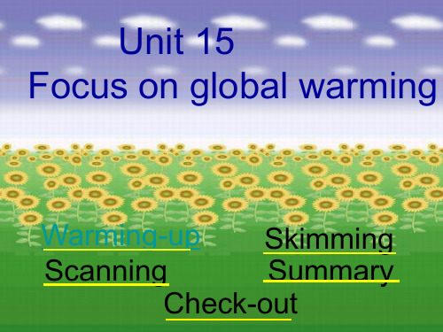Focus on global warming