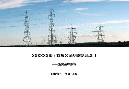 0112-XX集团战略规划项目方案-业务战略