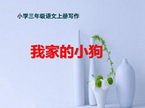 小学三年级语文上册写作《我家的小狗》教学课件