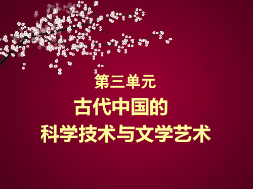 第9课辉煌灿烂的文学课件