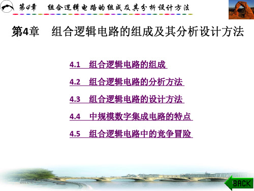 数字电子技术第4章组合逻辑电路的组成及其分析