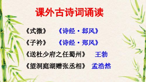 八年级下课外古诗词诵读.ppt
