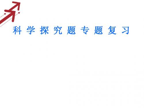 专题复习  实验探究  课件(新人教版九年级下)