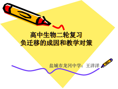 高中生物二轮复习讲座