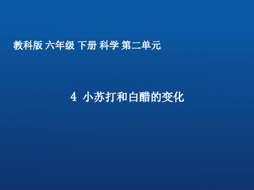 小学科学_  小苏打和白醋的变化教学课件设计