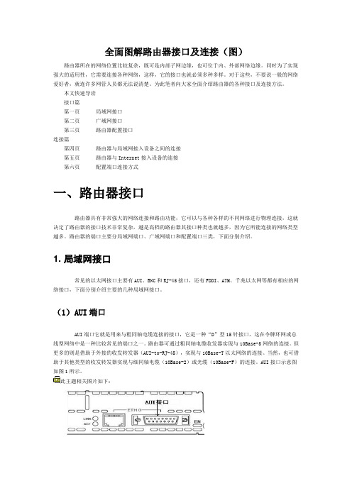 全面图解路由器接口及连接(图)