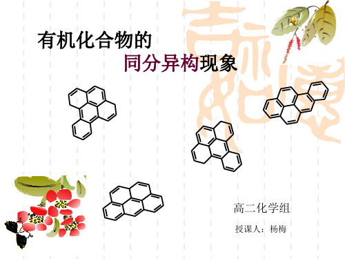 同分异构现象和同分异构体