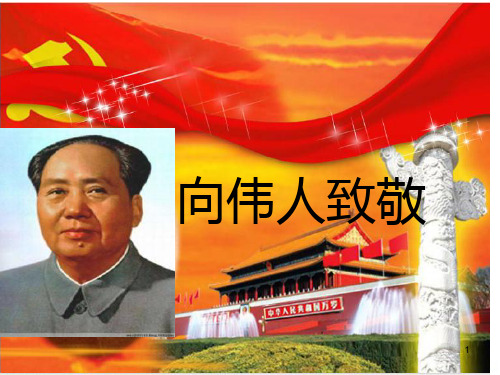 向伟人致敬主题班会PPT课件