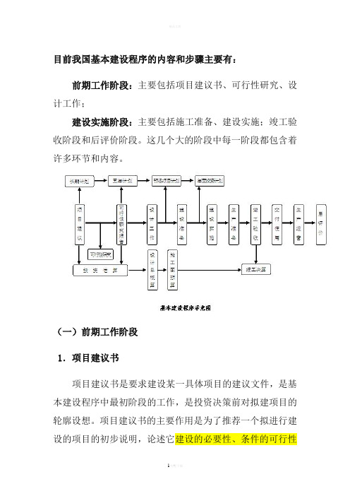 -基本建设程序的内容和步骤