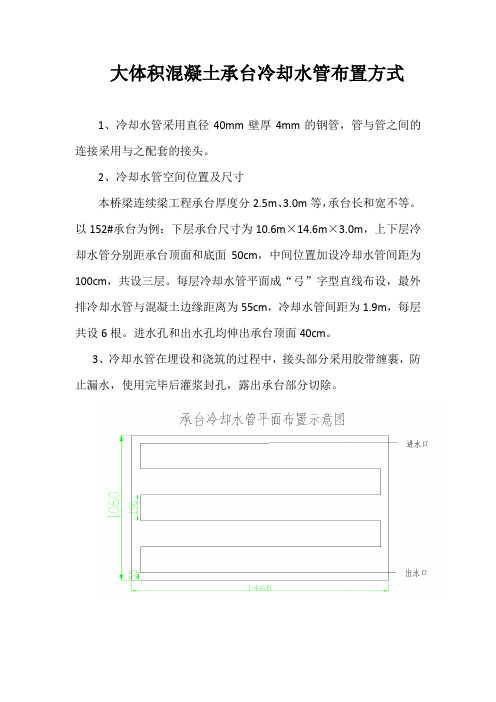 大体积混凝土承台冷却水管布置方式