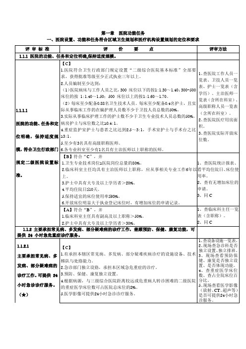 二甲评审细则(1-2章)