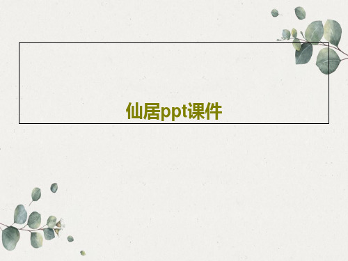 仙居ppt课件共15页