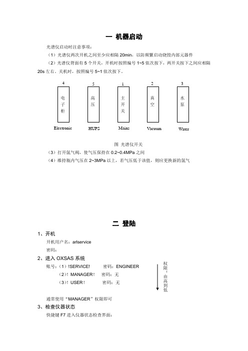 光谱仪使用步骤