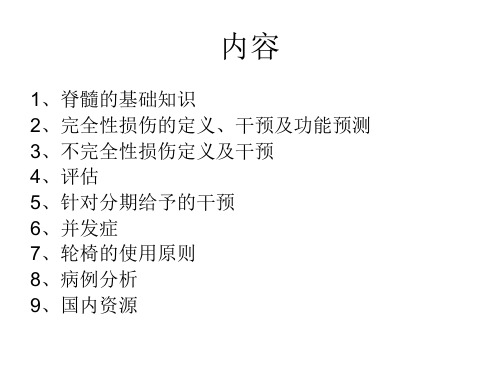 脊髓损伤