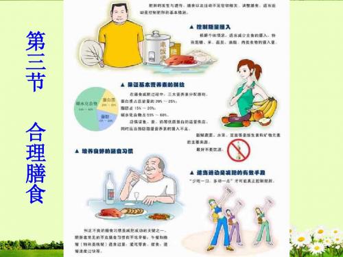 七年级生物下册 第四单元 第八章 第三节 合理膳食课件课件 北师大版