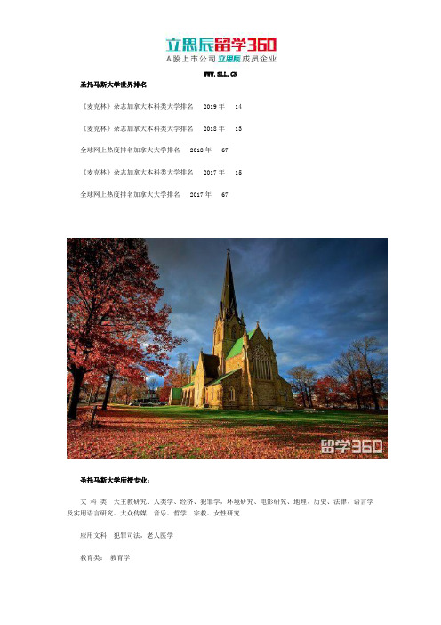 圣托马斯大学世界排名
