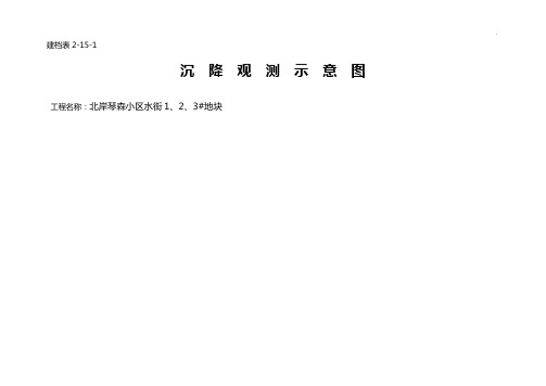 一份详细填写好的沉降观测文本记录表