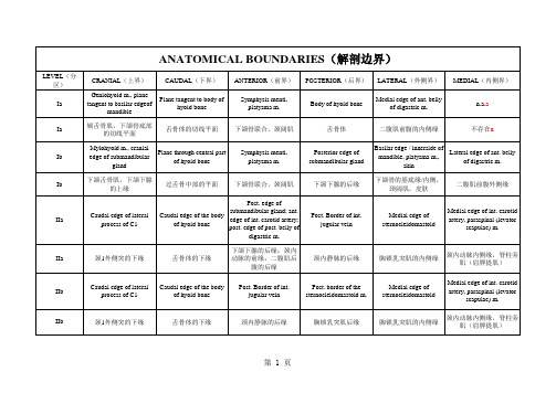 颈部淋巴结CTV勾画