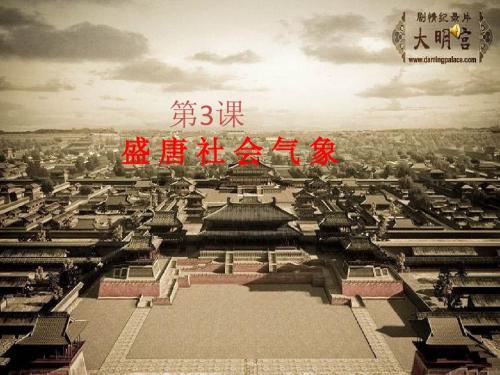盛唐社会气象PPT课件2 北师大版