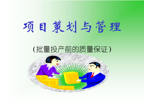 VDA4.3项目策划与管理批量投产前的质量保证完美课件