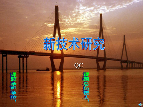 [湖北]特大跨径三塔斜拉桥新技术介绍39页