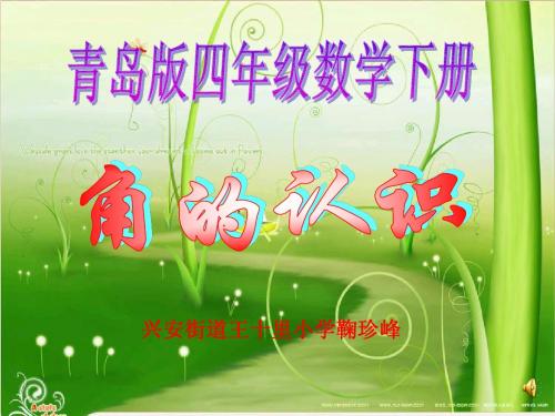 青岛版四年级数学下册角的认识.ppt2.ppt(修改)