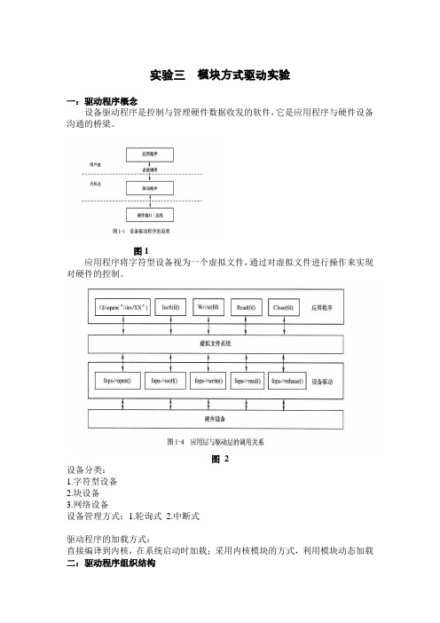实验三_模块方式驱动实验
