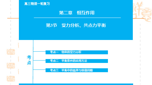 高考物理一轮复习：2-3《受力分析、共点力平衡》ppt课件
