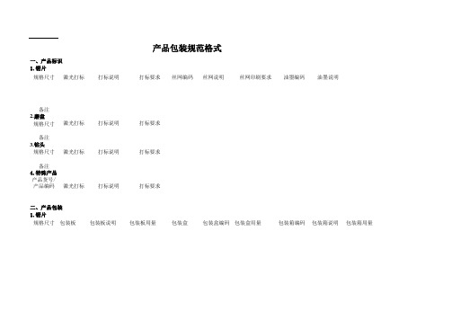 包装规范格式 2.3