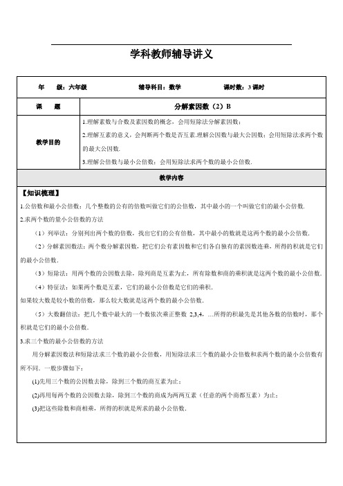 分解素因数2B(学生)