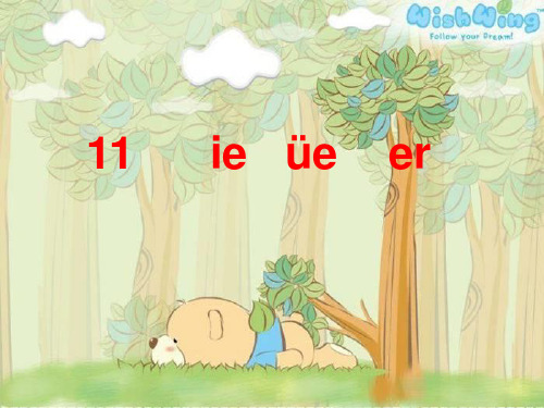 一年级拼音ie_ue_er     改