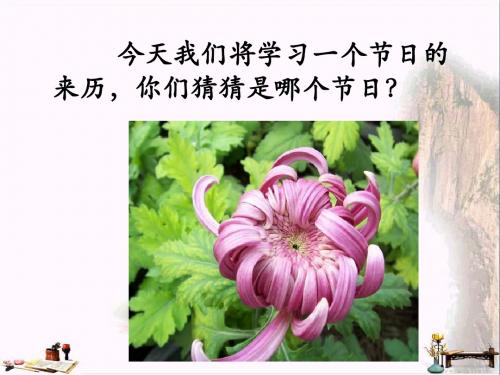 四年级语文上册 第29课 重阳节的传说课件1 语文S版