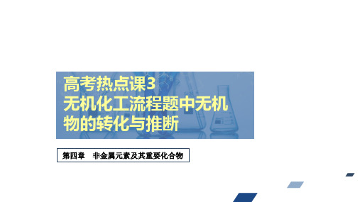 高考热点课无机化工流程题中无机物的转化与推断课件高考化学创新复习PPT