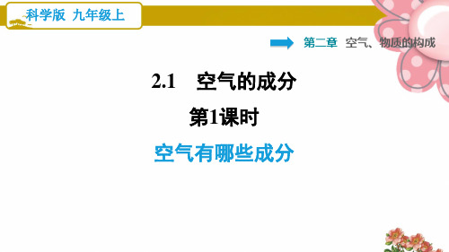 科学版九年级化学上册《空气有哪些成分》ppt课件