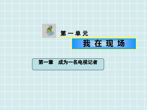 《电视新闻采访与写作》课件—01成为一名电视记者