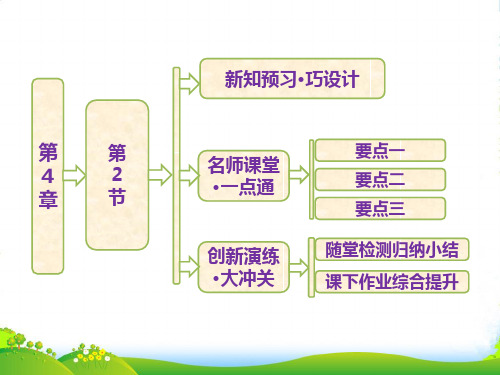 高中物理鲁科必修2课件：第4章第2节 向心力与向心加速度