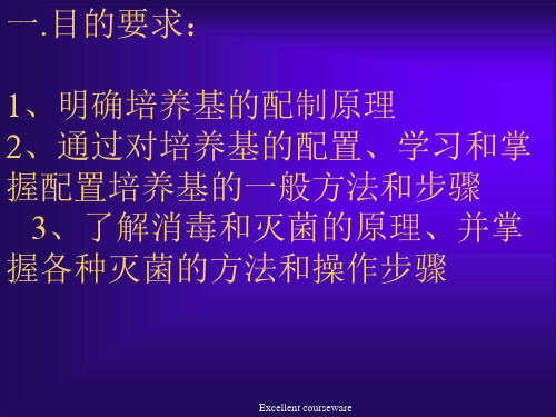 实验一  培养基的配制和消毒灭菌(精编课件).ppt