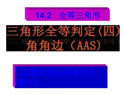 沪科版八年级数学上册《14.2 三角形全等的判定》 课件ppt